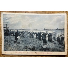 MAR DEL PLATA BAÑOS DEL NEGRO PESCADOR ANTIGUA TARJETA POSTAL